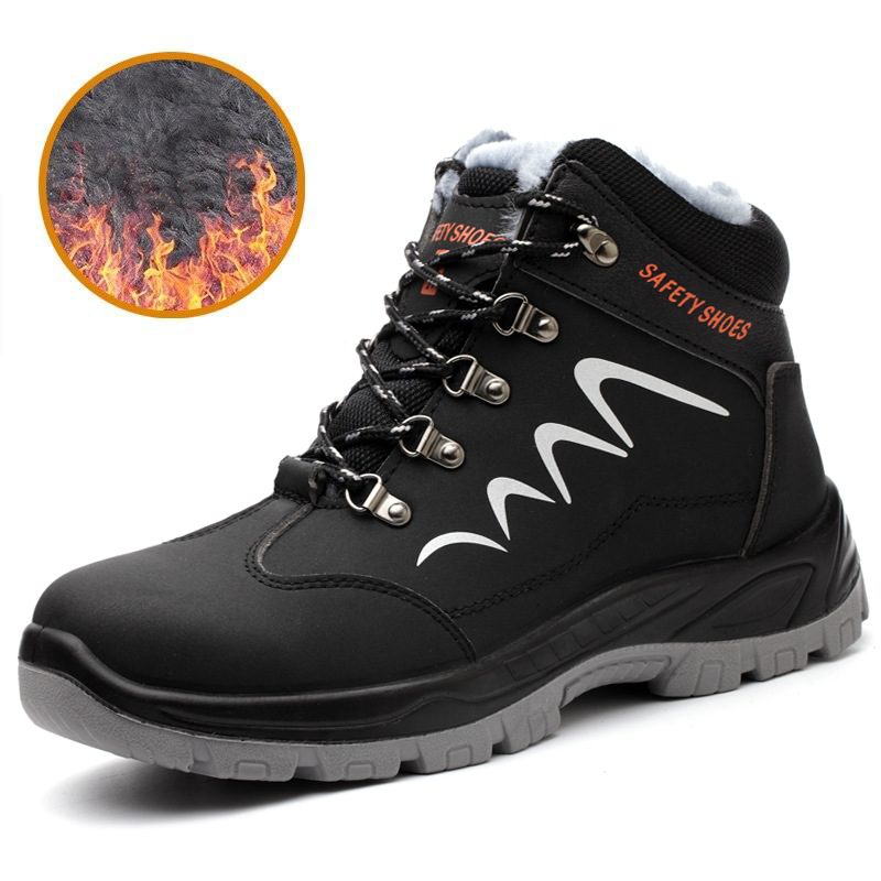 Sicherheit Ankle Schuhe Anti-smashing Stahl Kappe Kappe Stiefel Männer Bau Arbeit stiefel R&B