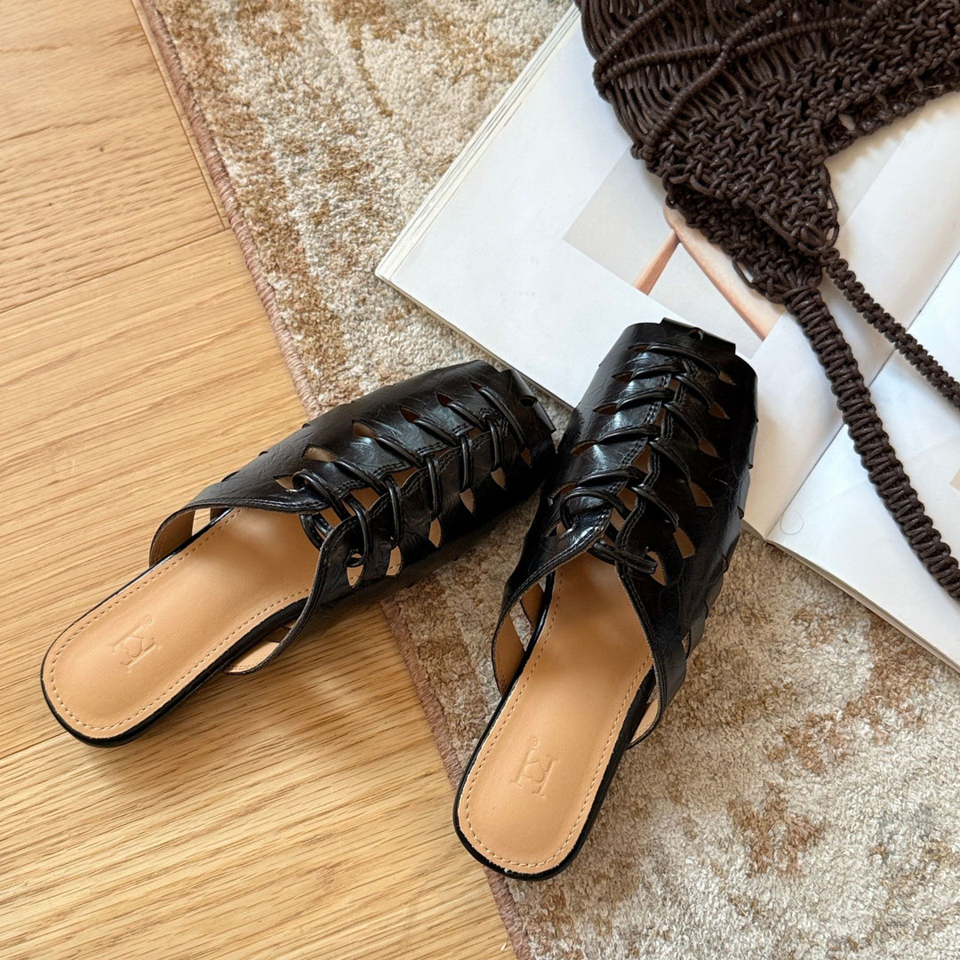 Damen Bequeme und stilvolle Sommerschuhe mit offenen Zehen R&B