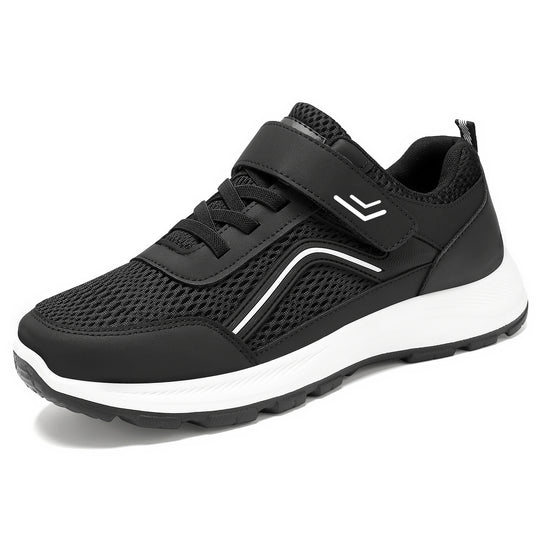 Damen Sportliche Sneaker mit elastischem Klettverschluss und atmungsaktivem Mesh-Obermaterial R&B