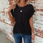 Damen U-Boat Schnitt T-Shirt mit lässigem Look R&B