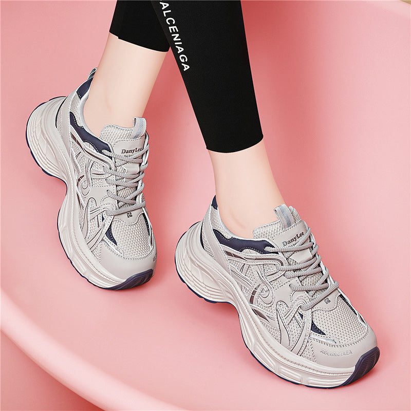 Damen Sportliche Fitness-Sneaker mit dämpfender Sohle und atmungsaktivem Obermaterial R&B