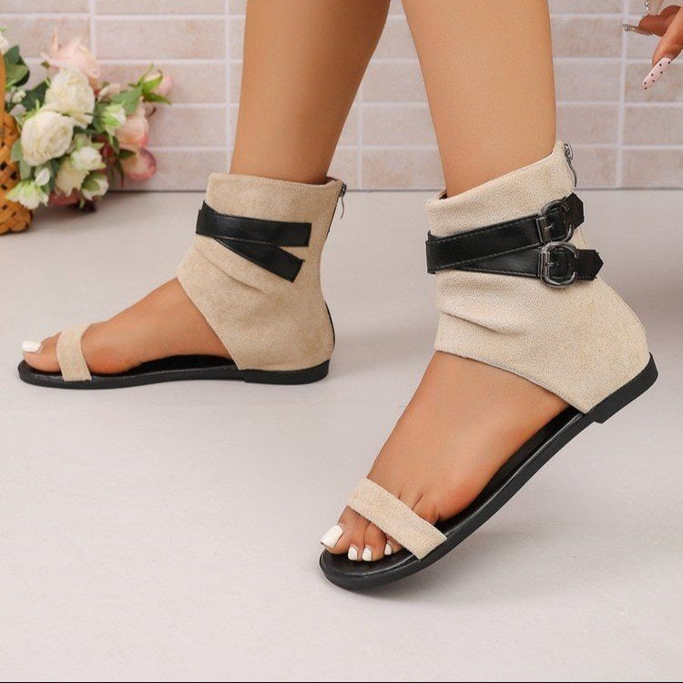 Damen Elegante Ankle-Sandalen mit verstellbaren Riemen R&B