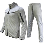 Herren sportliches Hoodie-Set mit atmungsaktiven Eigenschaften und modernen Kontrastdetails R&B