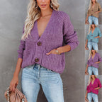 Damen Strickjacke im lässigen Schnitt mit praktischen Taschen