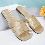 Damen Komfortable Slidesandalen mit modischem Riemen-Design R&B
