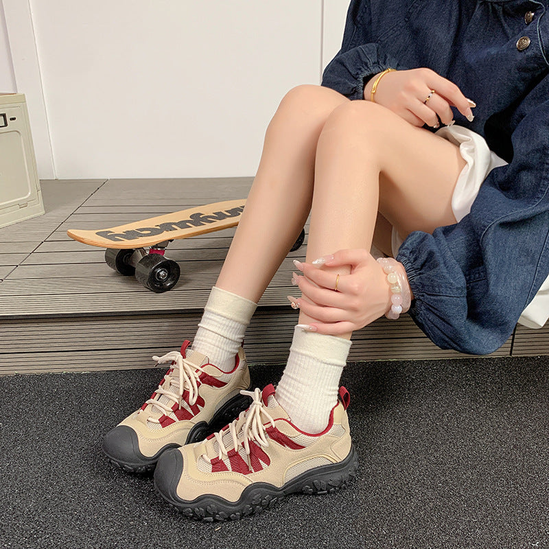 Damen Aktiv-Sneaker mit atmungsaktiver Mesh-Oberfläche und rutschfester Gummisohle R&B