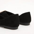 Damen Ballerinas mit funkelndem Schmuckelement R&B