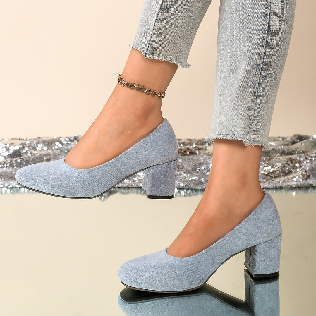 Damen Elegante und bequeme Pumps mit Blockabsatz R&B