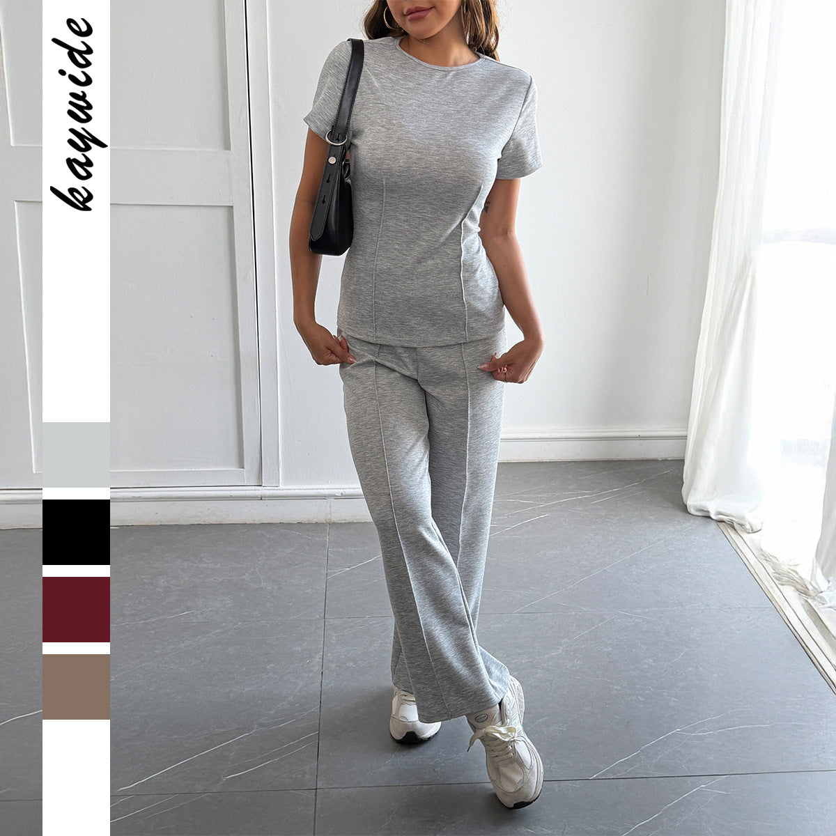 Damen Sportliches Lounge-Set mit modernem Schnitt und seitlichen Taschen R&B