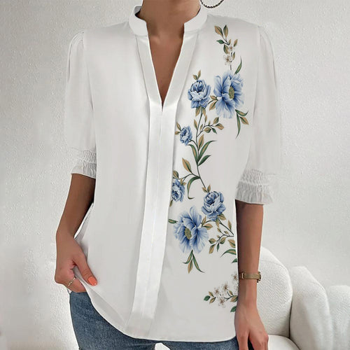 Damen Bluse mit elegantem Floral-Design R&B
