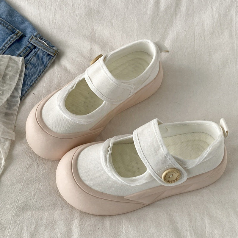 Damen Sportliche Slip-On Sneakers mit verstellbarem Riemen und rutschfester Sohle R&B