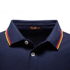 Herren Langarm Poloshirt