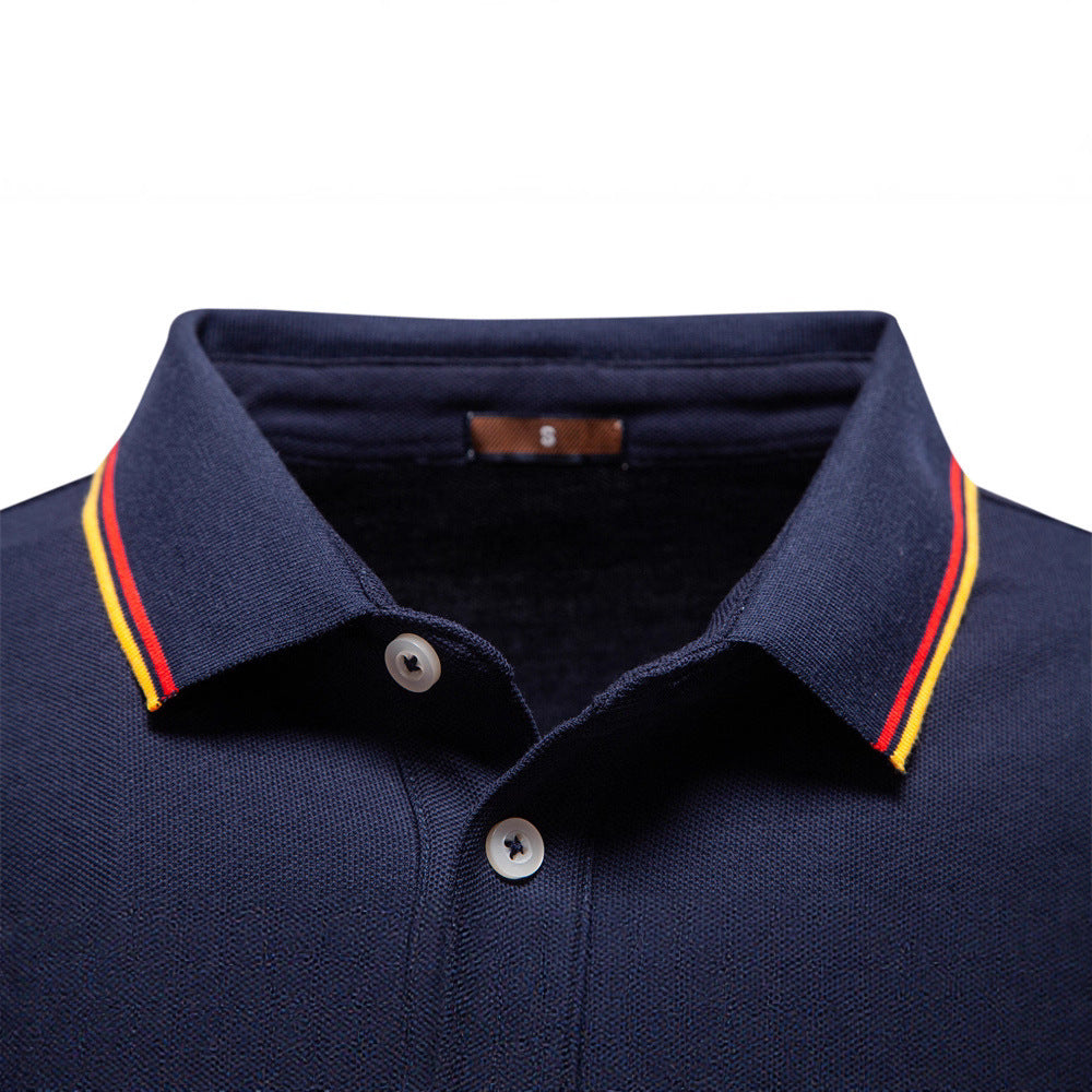 Herren Langarm Poloshirt