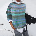 Damen Gemusterter Pullover mit modernem Strickdesign R&B