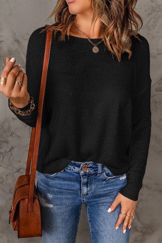 Damen lässiges Strickoberteil R&B