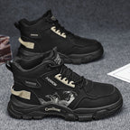 Damen Sportliche High-Top Sneakers mit modischem Muster und atmungsaktiver Sohle R&B