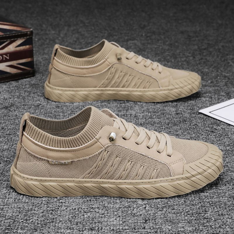 Damen Sportliche Sneakers mit atmungsaktiver Strick-Oberfläche R&B