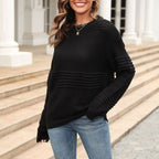 R&B | Hohlstrickpullover Mit Luftigem Muster