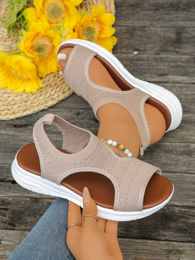 Damen Atmungsaktive Sport-Sandalen mit elastischem Obermaterial und rutschfester Sohle R&B