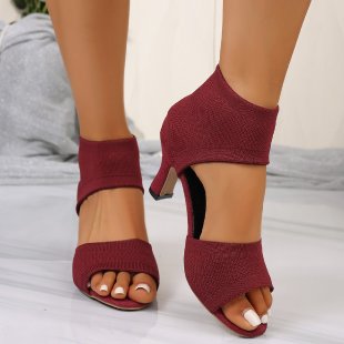 Damen Slingback-Sandaletten mit elastischem Netzdesign R&B