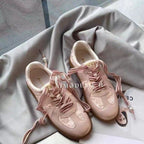 Damen Modische Sneakers mit floralem Design und dekorativen Schnürsenkeln R&B