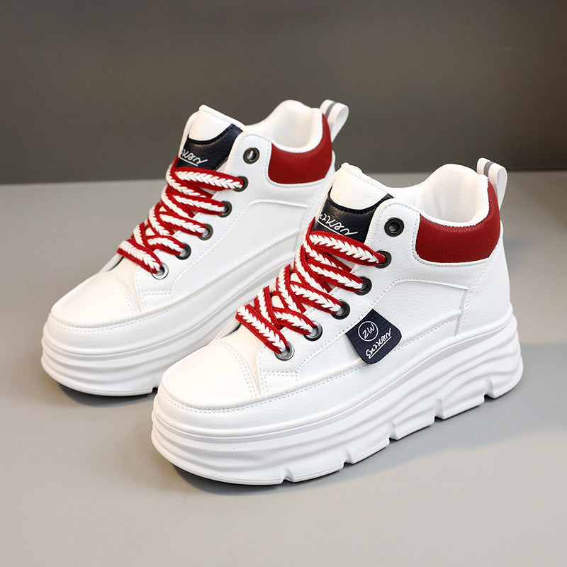 Damen Plattform Sneakers mit trendigem Farbdesign und extrakompakter Sohle R&B