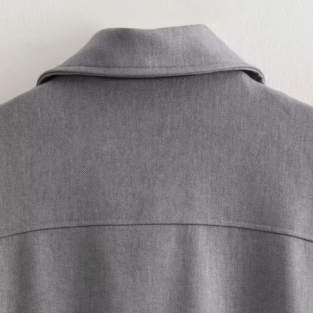 Damen komfortable Oversize-Jacke mit praktischen Taschen R&B