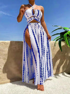 Damen Maxikleid mit verführerischen Cut-Out-Details R&B