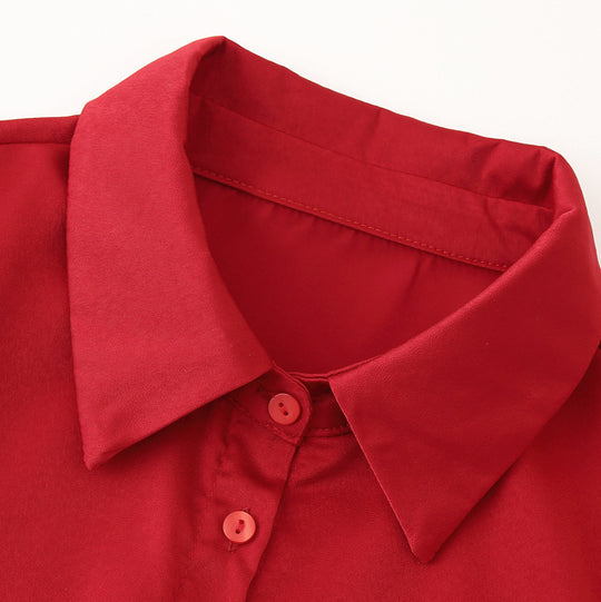 Damen Blusenshirt mit elastischem Bund und eleganten Knopfdetails R&B