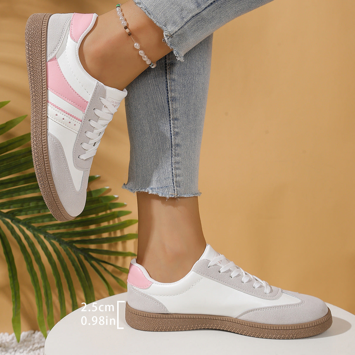 Damen Sportliche Sneakers mit atmungsaktivem Obermaterial und rutschfester Sohle R&B 1778259088