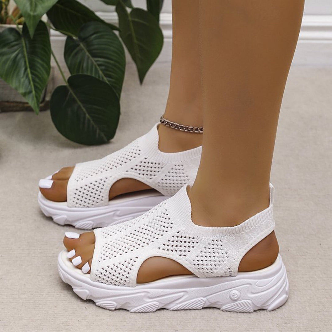 Damen Sportliche Sneakers mit atmungsaktivem Mesh-Obermaterial R&B