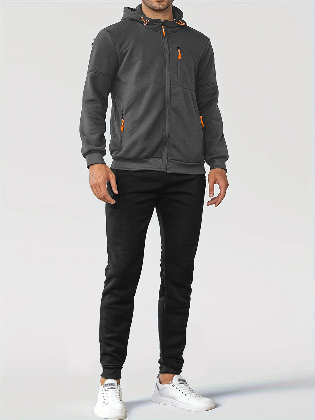 Herren Trainingsjacke mit praktischen Taschen und atmungsaktiver Funktion R&B