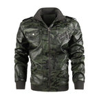 Herren camouflage Freizeitjacke mit stylischen Reißverschlusstaschen R&B