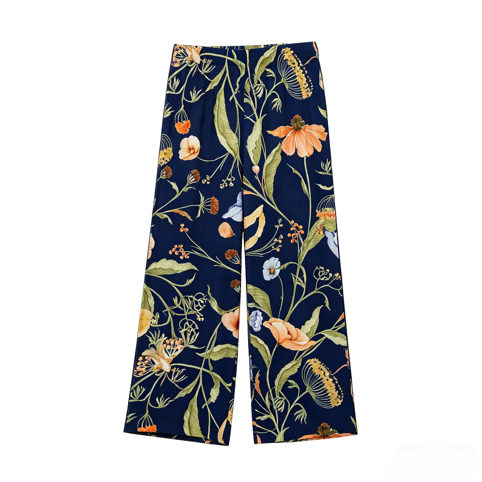 Damen Palazzo-Hose mit floralen Mustern R&B