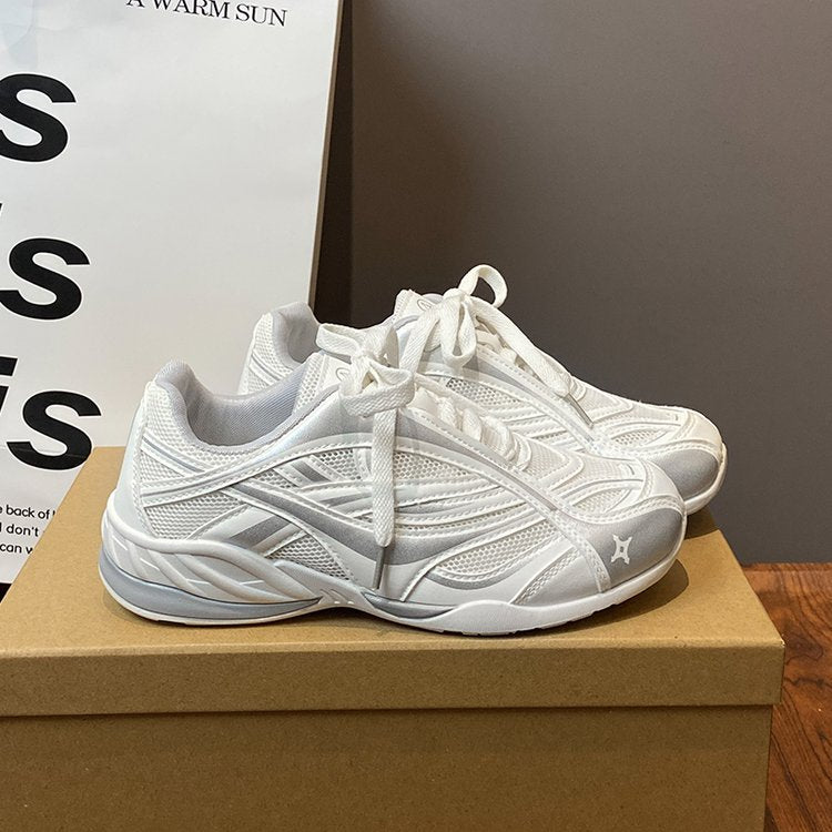 Damen sportliche Laufschuhe mit atmungsaktiver Mesh-Konstruktion und rutschfester Sohle R&B