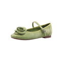 Damen Ballerina-Schlüpfschuhe mit floralem Design und verstellbarem Riemchen R&B