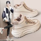 Damen High-Top Sneakers mit kuscheligem Innenfutter und rutschfester Profilsohle R&B
