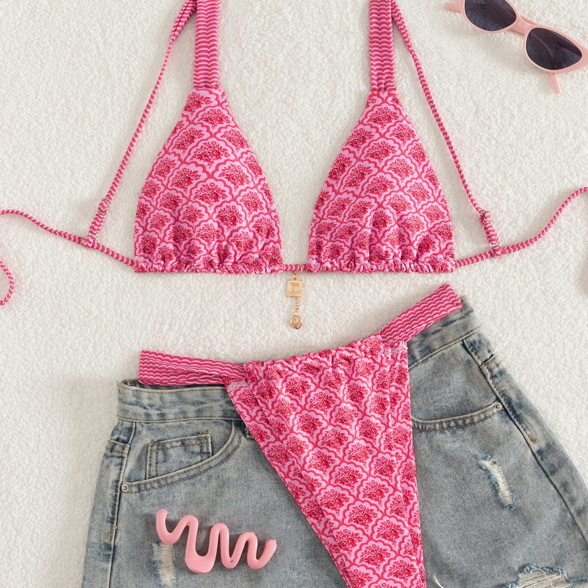 Damen Bikini-Set mit floralem Design R&B