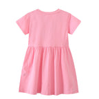 Mädchen Kurzarm Kleid mit bezauberndem Einhorn-Design R&B