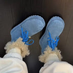 Damen Fleecegefütterte Winterboots mit rutschfester Sohle und modernem Design R&B