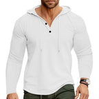 Herren lässiges Kapuzenshirt mit strukturierter Oberfläche R&B