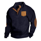 Herren Grobstrick Pullover mit modernen Details R&B