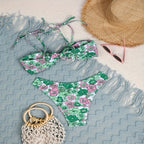 Damen Bikini-Set mit verspieltem Blumenmuster R&B