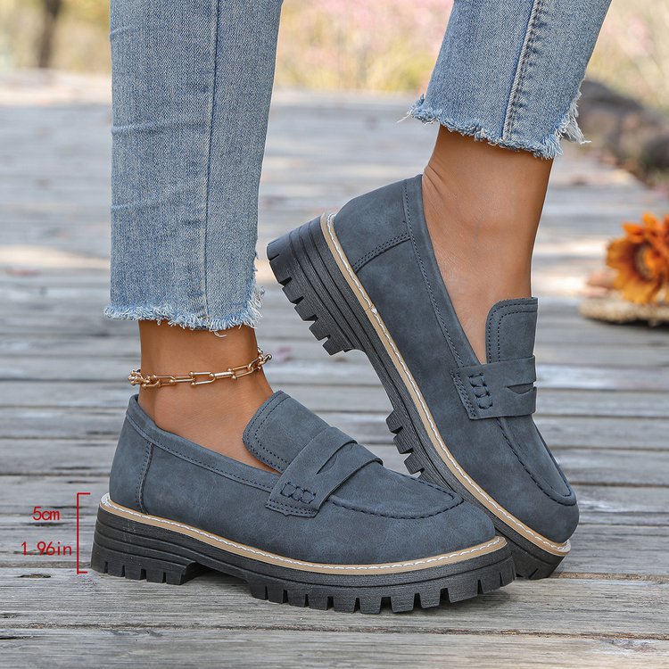 Damen Slip-On Mokassins mit rutschfester Profilsohle und elegantem Design R&B