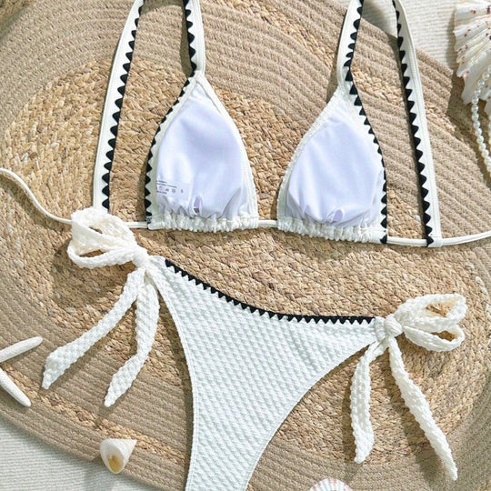Damen Bikini-Set mit raffinierten Rüschendetails und verstellbaren Trägern R&B