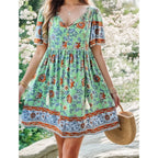 Damen Blühendes Sommerkleid mit Volant R&B