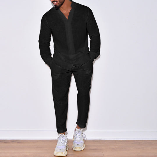 Herren Leinenanzug mit modernem Schnitt und lässigem Look R&B