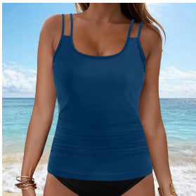 Damen Tankini-Oberteil mit modischem Rüschendesign R&B