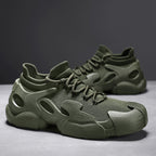Damen Sportliche High-Performance Sneakers mit atmungsaktiver Strickoberfläche R&B