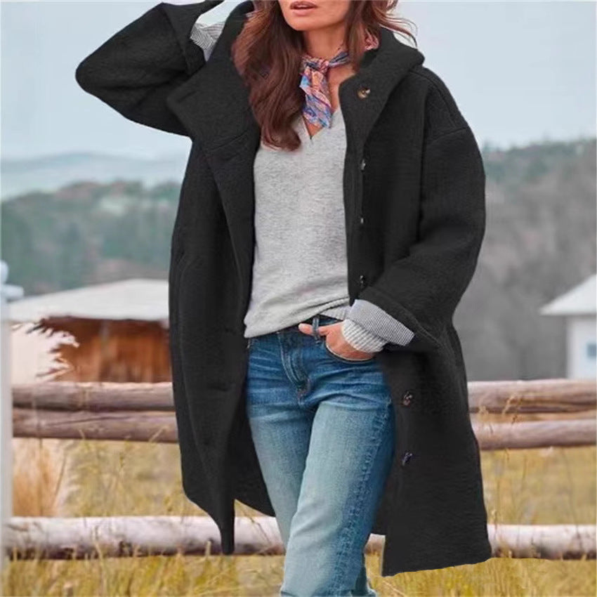 Damen oversized Freizeitmantel mit modischem Schnitt R&B